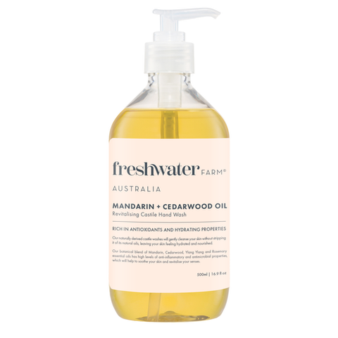 Freshwater Farm Mandarin + Cedarwood Castile Hand Wash 500ml