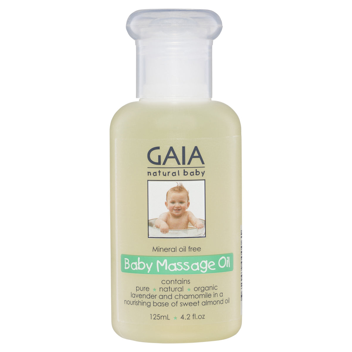 Gaia Natural Baby Massage Oil 125mL