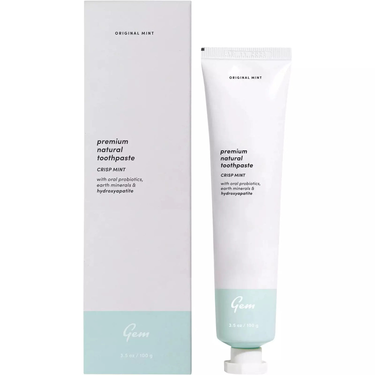 GEM Toothpaste Premium Natural Original Mint 100g