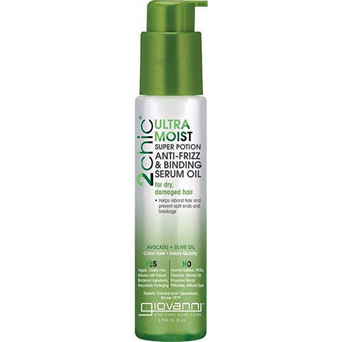 GIOVANNI Anti-Frizz Serum - 2chic Ultra-Moist (Dry, Damaged Hair) 81ml