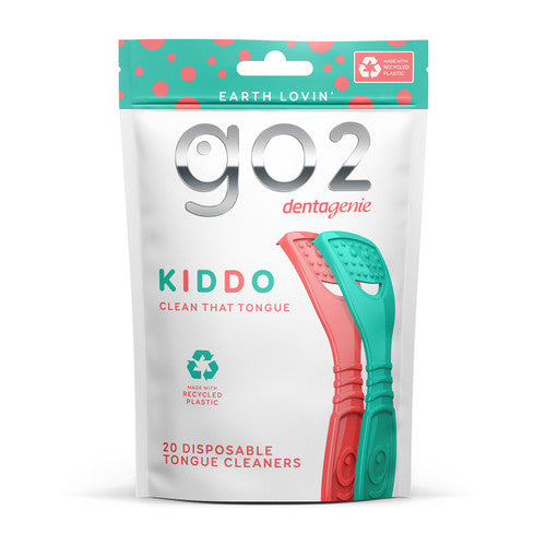 go2 dentagenie Kiddo Tongue Cleaners 20 Pack