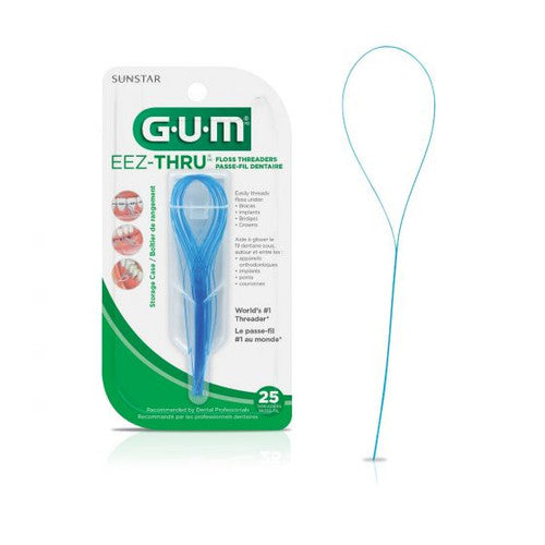 GUM Eez-Thru Floss Threaders 25 Pack