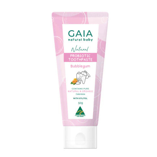 Gaia Natural Probiotic Toothpaste Bubblegum 50g