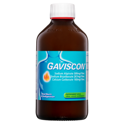 Gaviscon Heartburn & Indigestion Relief 600ml - Peppermint