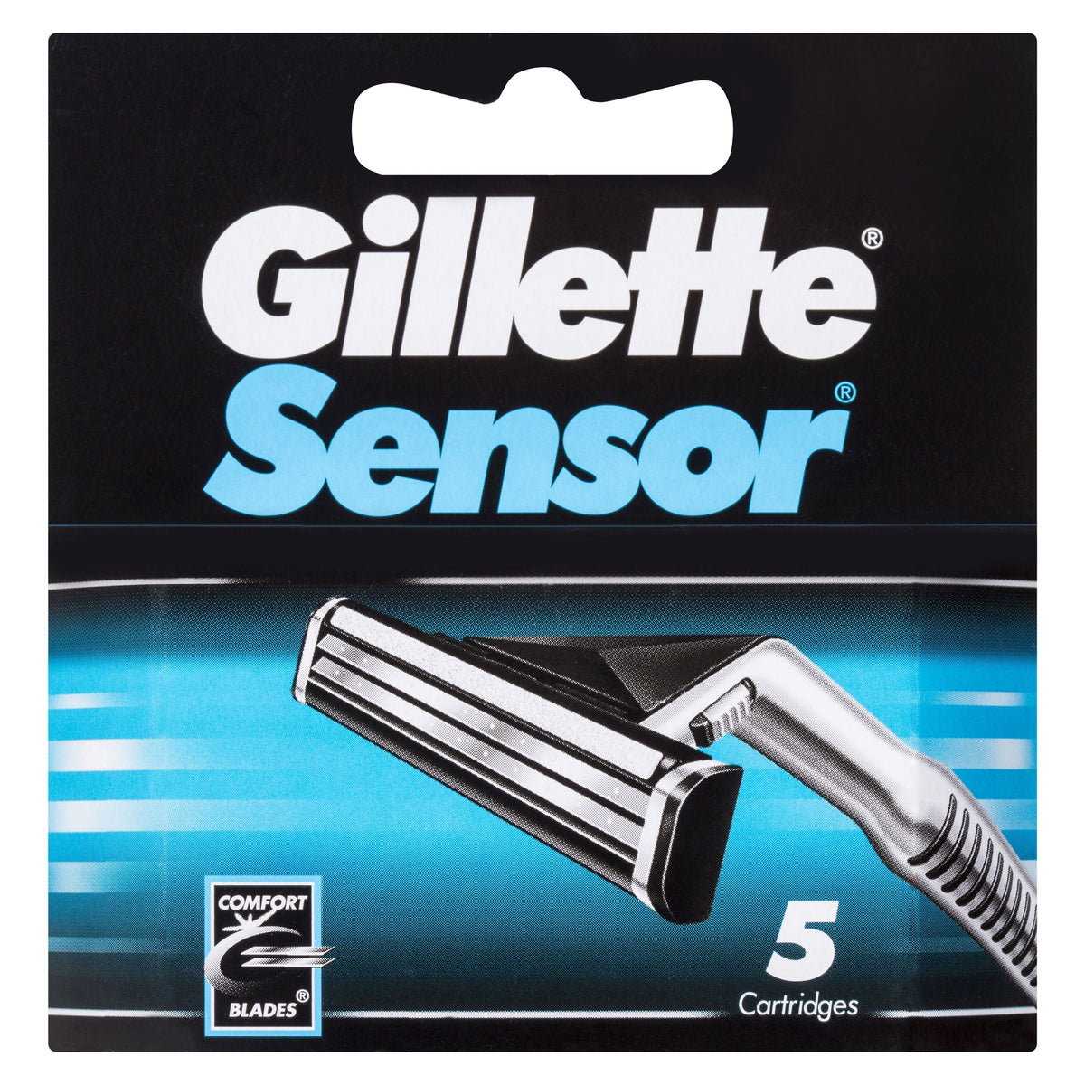 Gillette Sensor Excel Comfort Blades Refill 5 Cartridges