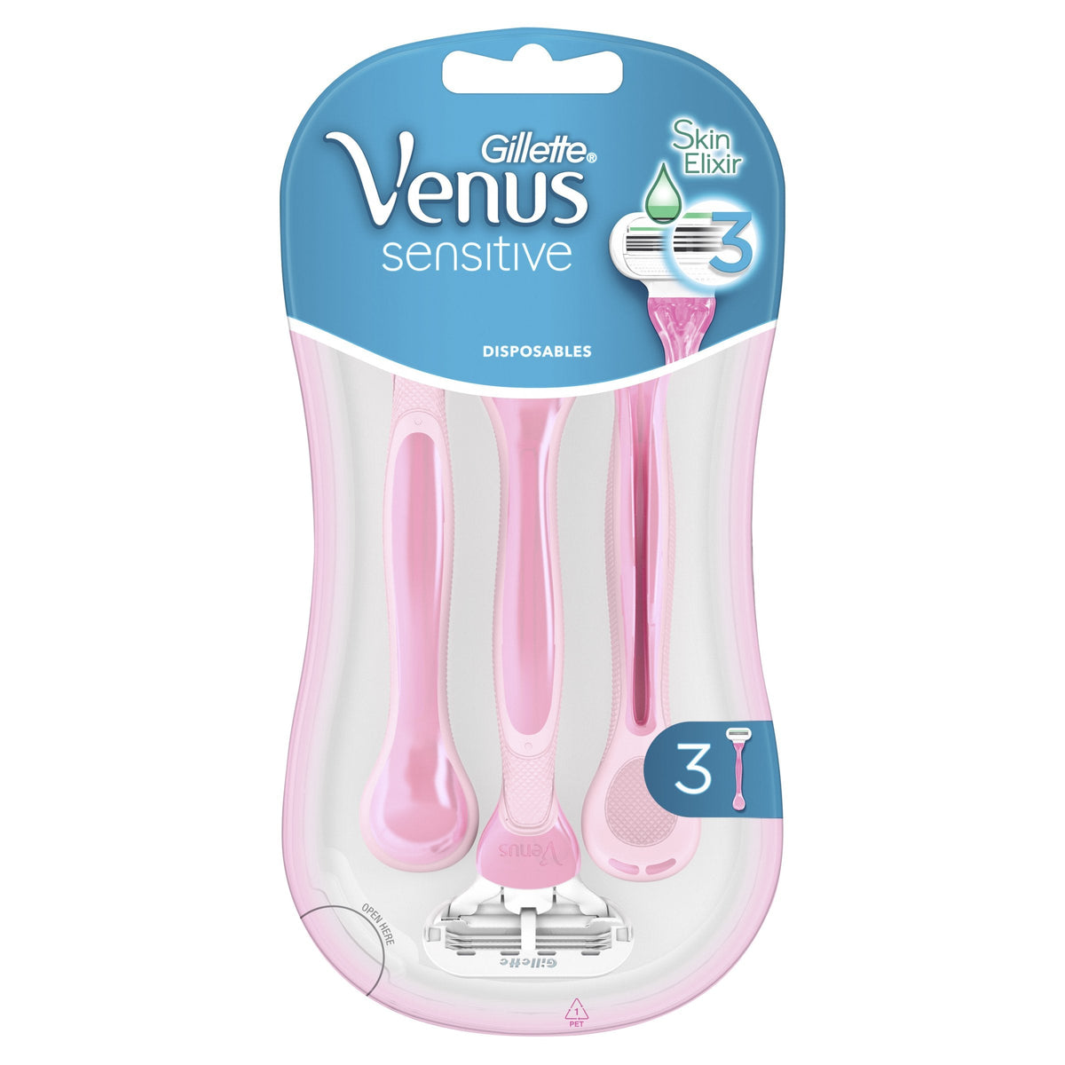 Gillette Venus Sensitive Women's Disposable Razors 3 Pack