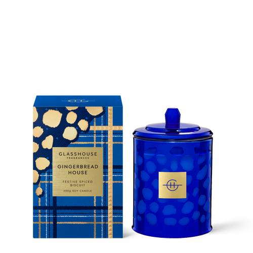 Glasshouse Fragrances Gingerbread House Soy Candle 380g