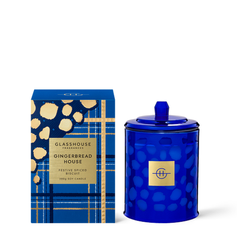 Glasshouse Fragrances Gingerbread House Soy Candle 380g