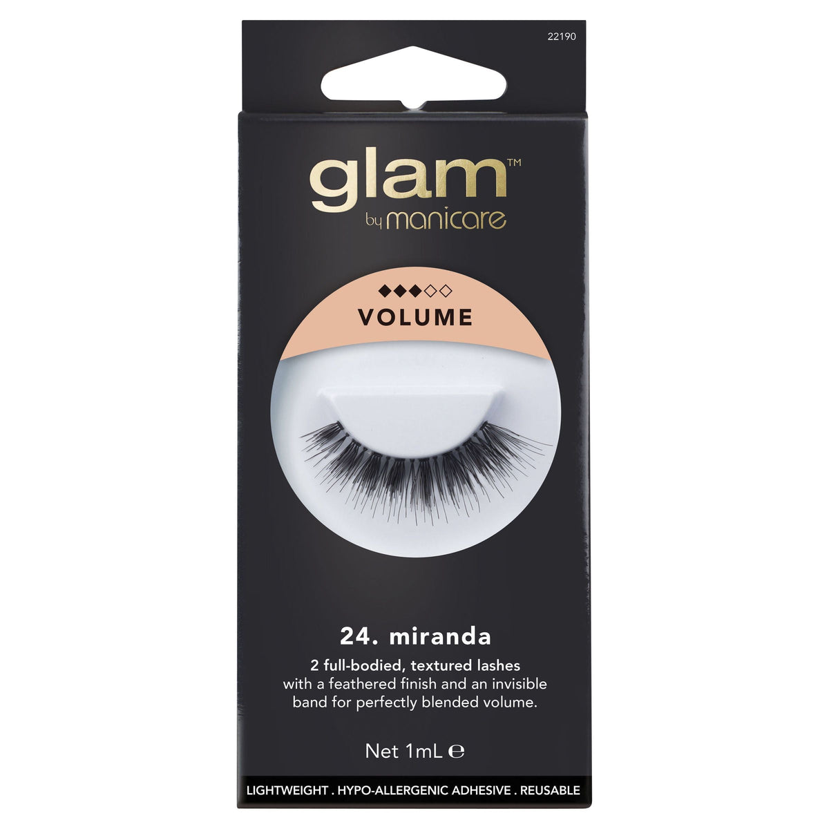 Glam By Manicare 24. Miranda Lashes