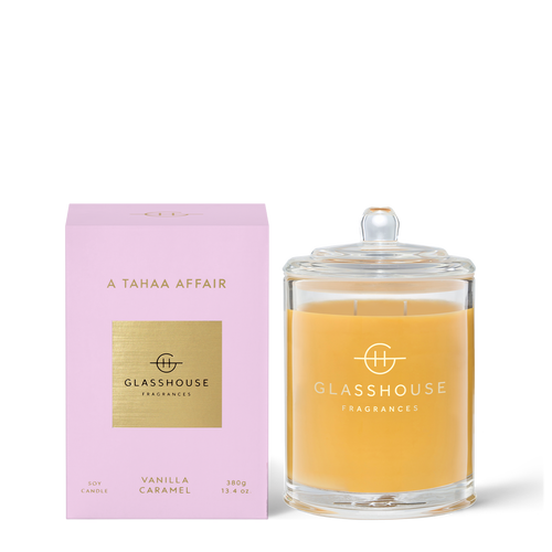 Glasshouse A Tahaa Affair Soy Candle - Vanilla Caramel 380g