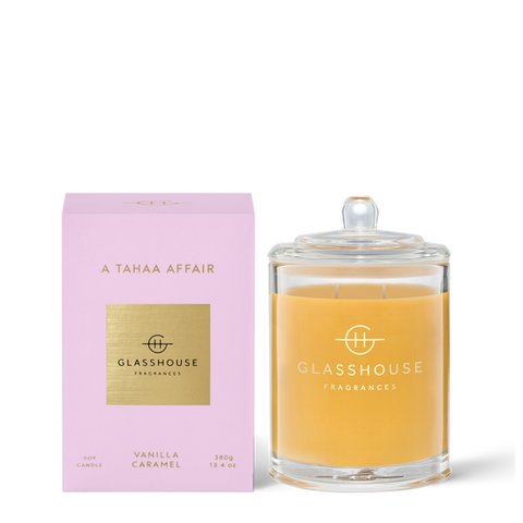 Glasshouse A Tahaa Affair Soy Candle - Vanilla Caramel 380g