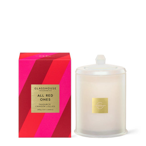 Glasshouse Fragrances All Red Ones Soy Candle 380g