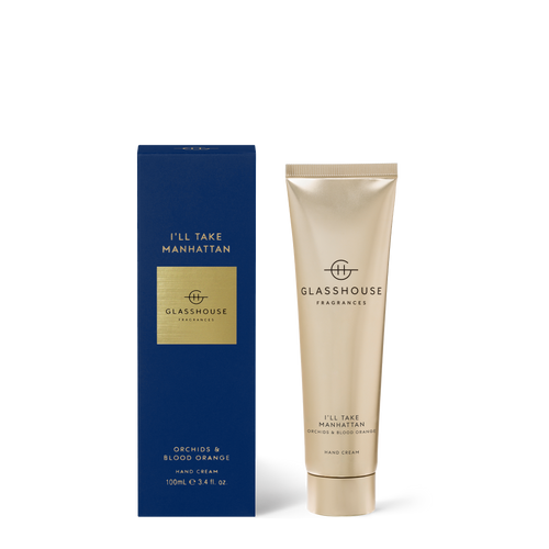 Glasshouse Fragrances I'll Take Manhattan Hand Cream Orchids & Blood Orange 100ml