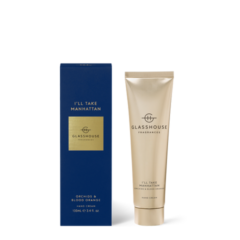 Glasshouse Fragrances I'll Take Manhattan Hand Cream Orchids & Blood Orange 100ml