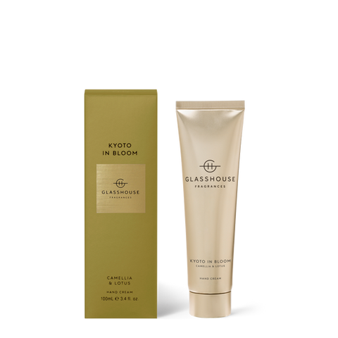 Glasshouse Fragrances Kyoto In Bloom Hand Cream Camellia & Lotus 100ml