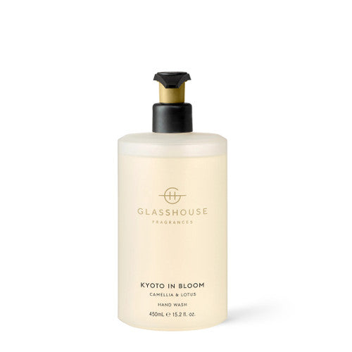 Glasshouse Fragrances Kyoto In Bloom Hand Wash Camellia & Lotus 450ml