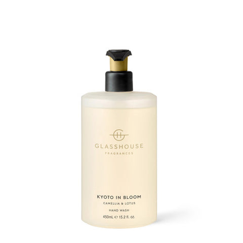 Glasshouse Fragrances Kyoto In Bloom Hand Wash Camellia & Lotus 450ml