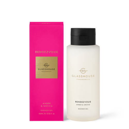 Glasshouse Fragrances Rendezvous Shower Gel Amber & Orchid 400ml