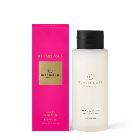 Glasshouse Fragrances Rendezvous Shower Gel Amber & Orchid 400ml