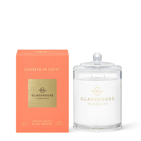 Glasshouse Fragrances Sunsets In Capri Soy Candle 380g
