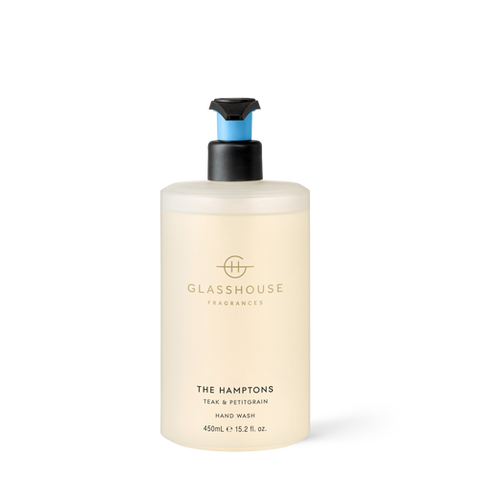 Glasshouse Fragrances The Hamptons Hand Wash Teak & Petitgrain 450ml