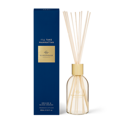 Glasshouse I'll Take Manhattan Fragrance Diffuser Orchids & Blood Orange 250ml