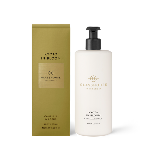 Glasshouse Kyoto In Bloom Body Lotion - Camellia & Lotus 400ml