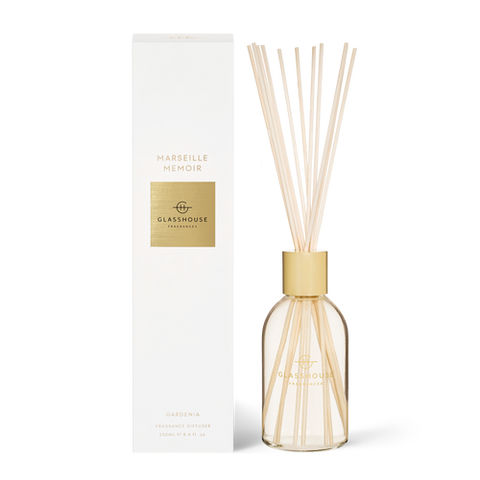 Glasshouse Marseille Memoir Fragrance Diffuser Gardenia 250ml