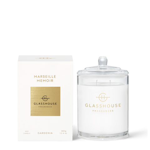 Glasshouse Marseille Memoir Soy Candle- Gardenia 380g