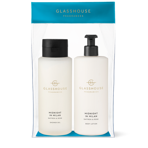Glasshouse Midnight In Milan Body Duo - Saffron & Rose