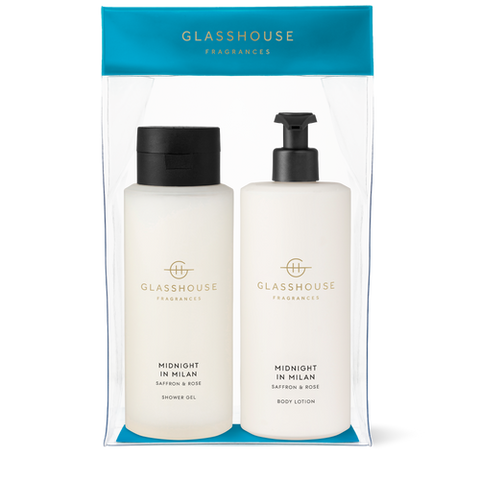 Glasshouse Midnight In Milan Body Duo - Saffron & Rose