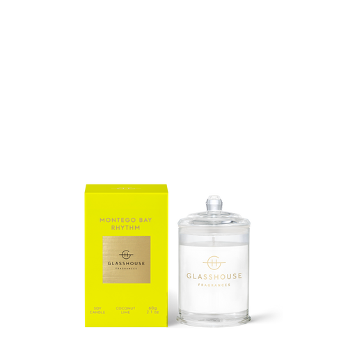 Glasshouse Montego Bay Rhythm Mini Soy Candle - Coconut & Lime 60g
