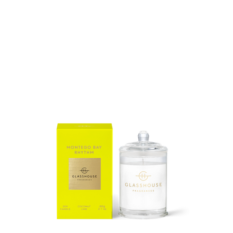 Glasshouse Montego Bay Rhythm Mini Soy Candle - Coconut & Lime 60g
