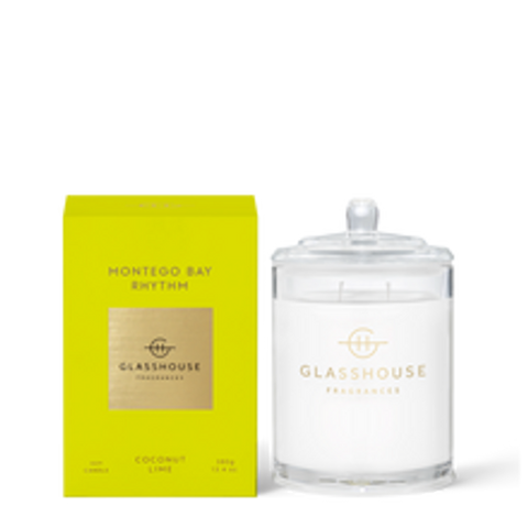 Glasshouse Montego Bay Rhythm Soy Candle - Coconut & Lime 380g