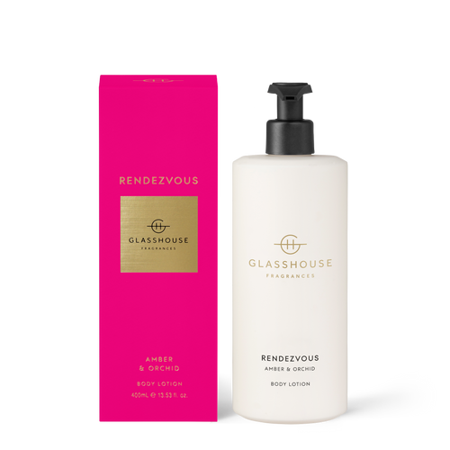 Glasshouse Rendezvous Body Lotion - Amber & Orchid 400ml