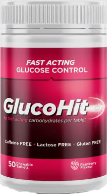 Glucohit Glucose Tablet Raspberry 50 Pack