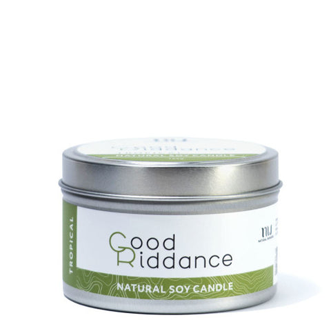 Good Riddance Tropical Candle Tin
