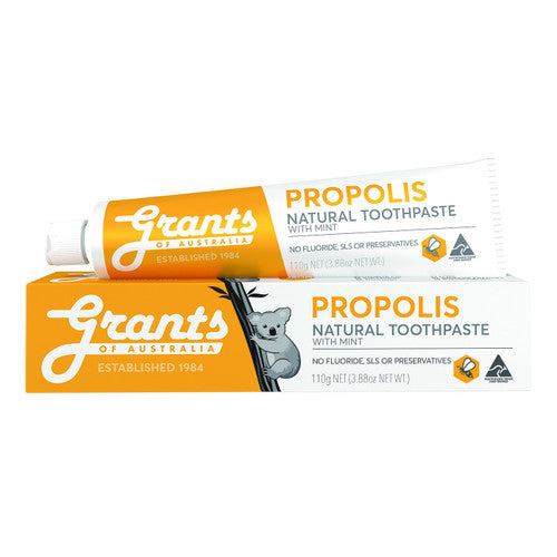 Grants of Australia Propolis Natural Toothpaste - Fluoride Free 110g