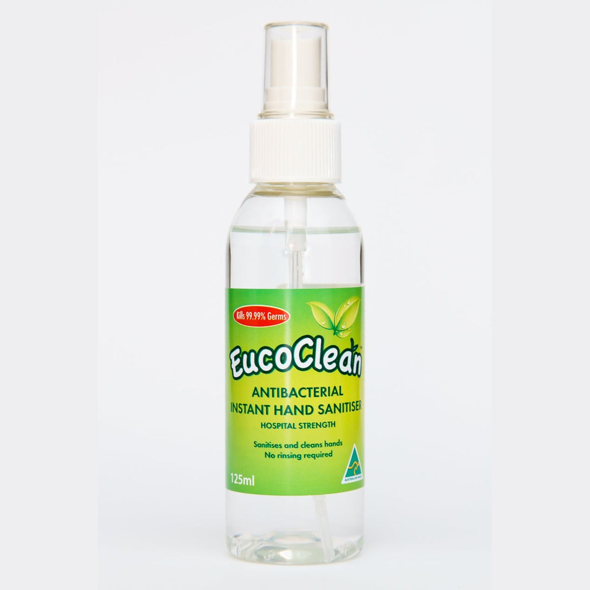 EUCOCLEAN Antibacterial Hand Sanitiser Instant - Hospital Strength 125ml