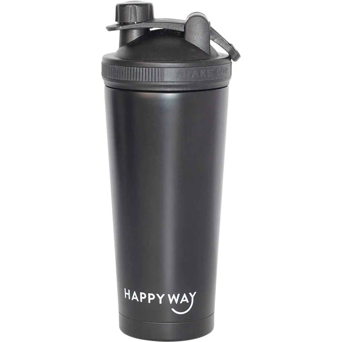 HAPPY WAY Insulated Stainless Steel Shaker Black