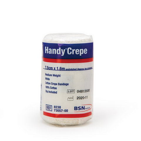 Handy Crepe Bandage Medium White 7.5cm x 1.6m