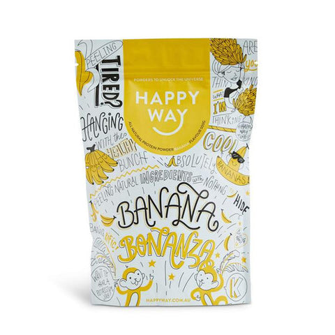 Happy Way Banana Bonanza Whey Protein Powder 60g