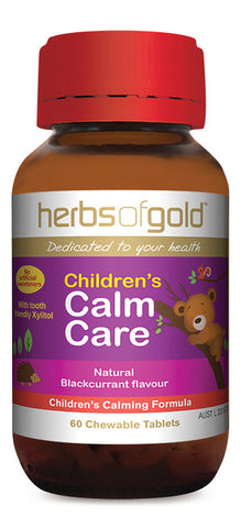 Herbs of Gold Children's Calm Care 60 Chewable Tablets