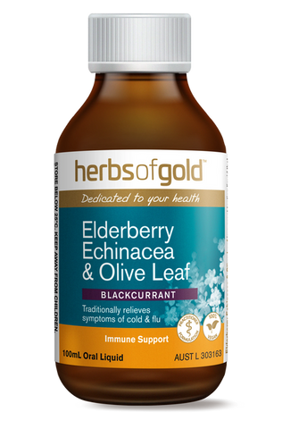 Herbs of Gold Elderberry Echinacea & Olive Leaf 100ml