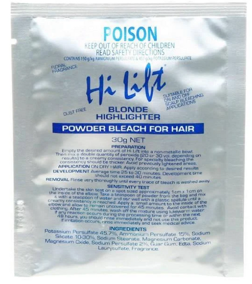 Hi Lift Blonde Highlighter Powder Bleach Sachet (30g)