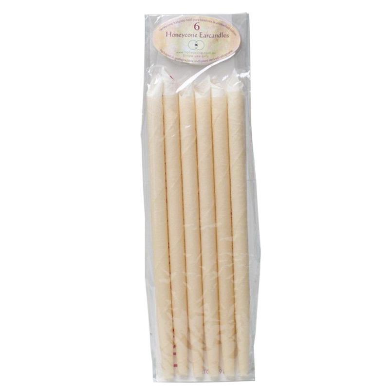 HONEYCONE Ear Candles 100% Unbleached Cotton 6