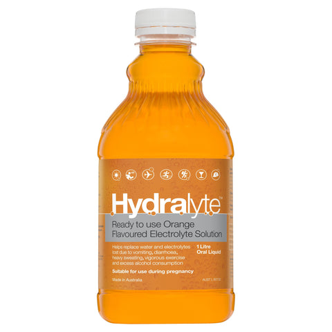 Hydralyte Ready To Use Electrolyte Solution Orange 1L