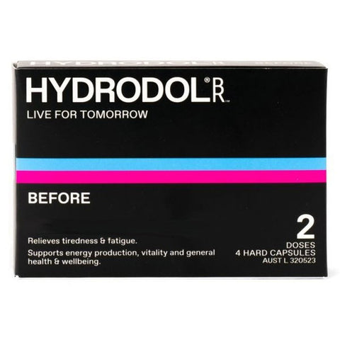Hydrodol Before Hangover Relief 2 Doses 4 Capsules