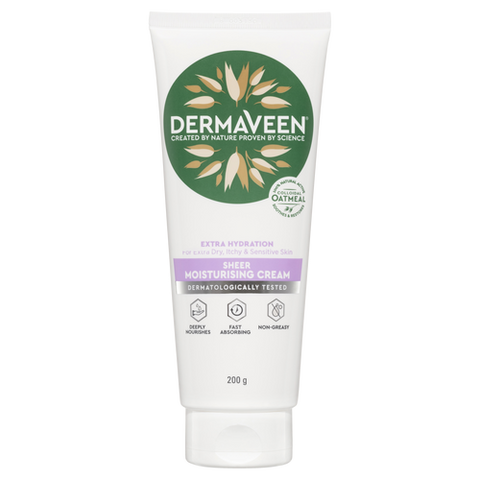 DermaVeen Extra Hydration Sheer Moisturising Cream 200g