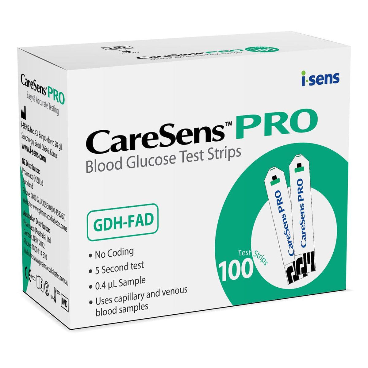 CARESENSE PRO TEST STRIPS 100PK